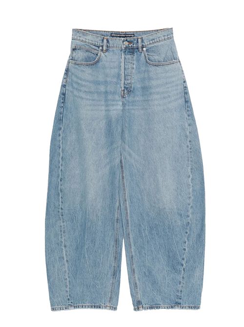 Jeans con logo in strass ALEXANDER WANG | 4DC1264111486